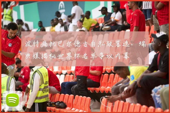 波特痛批巴尔德吉自私致落选,瑞典媒揭秘世界杯名单争议内幕